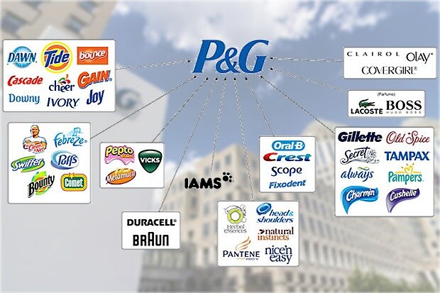 What does procter & gamble own?